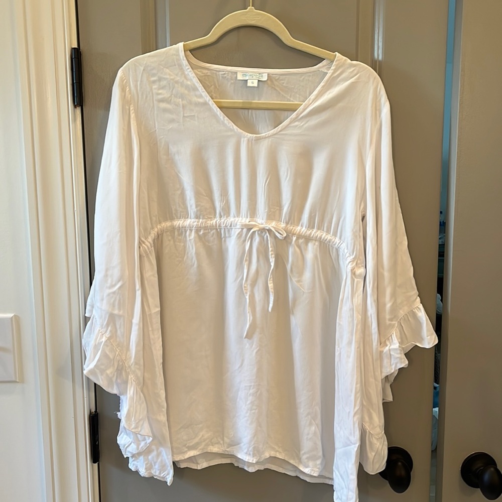 white swim coverup - size small